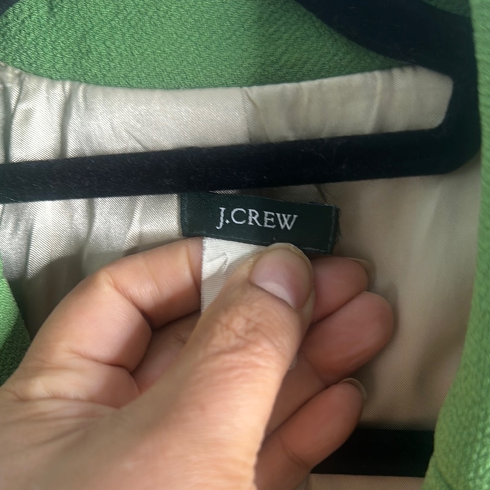 J crew vintage Green wool Women's Coat size 6 - Picture 7 of 13